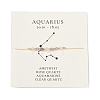 Natural stone constellation bracelet with 12 zodiac signs NR2952-10-1