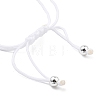 3Pcs Nylon Thread Braided Bead Bracelets BJEW-JB11212-6