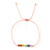 Vintage Minimalist Adjustable Natural Gemstone Bead Bracelets AX5833-2-2