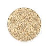 Texture Theme Roung Brass Stamp Head AJEW-M036-06G-G-2