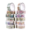 Flower & Plant Transparent PET Decorative Tapes PW-WG07A2F-01-6