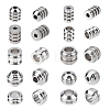 40Pcs 10 Style 304 Stainless Steel Beads STAS-DC0004-27-1