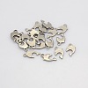 Tarnish Resistant 201 Stainless Steel Dolphin Charms STAS-N025-06-2