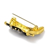 Fashion Golden Zinc Alloy Enamel Pins JEWB-D068-01G-02-2