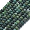 Natural Moss Agate Beads Strands G-P575-A24-8x5mm-2