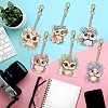 Owl DIY Diamond Painting Keychain Kit PW-WG81970-01-2