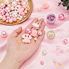 Beads Cabochons Kit for Newborn Baby Girl Gender Reveal Theme Party Decoration DIY-BC0006-44-3