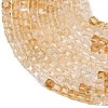 Heated Natural Citrine Beads Strands G-B175-C06-3x3mm-6