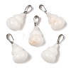 Natural White Jade Pendants G-B127-03P-14-2