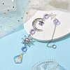 Glass Pendant Decorations HJEW-TA00128-01-2