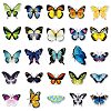 Butterfly Waterproof Self Adhesive Paper Stickers PW-WGD19AB-01-4