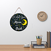 Wooden Hanging Plate HJEW-WH0027-004-6