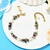 Brass Enamel Fish Charm Bracelets BJEW-JB14062-03-1