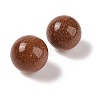 Synthetic Goldstone No Hole Sphere Beads G-K353-04C-25-2