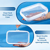 6Pcs Transparent PET Desktop Storage Zipper Boxes ABAG-WA0001-44C-3