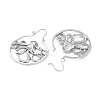 Alloy Hoop Earrings EJEW-B043-02AS-2