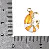 Alloy Enamel Pendants ENAM-B027-01G-03-4