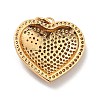 Brass Micro Pave Cubic Zirconia Pendants KK-E015-22G-3