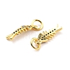 Brass Micro Pave Cubic Zirconia Charms KK-A156-09G-RS-4
