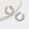 304 Stainless Steel Hoop Earrings VH0217-2-1