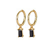 Real 18K Gold Plated 925 Sterling Silver Dangle Hoop Earrings for Women SY2365-12-1
