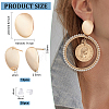 12Pcs Brass Stud Earring Findings KK-BC0010-89-2