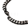 Ion Plating(IP) Matte Style 304 Stainless Steel Cuban Link Chain Necklaces for Men NJEW-B116-05B-3