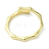 Rack Plating Brass Bamboo Stick Cuff Ring RJEW-K243-01G-4