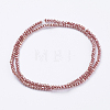 Electroplate Glass Beads Strands X-GLAA-F078-FR07-2