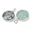 Natural Amazonite Pendants GG-CBA0251-10G-P-2