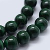 Natural Malachite Beads Strands G-F571-27A2-8mm-3