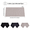 3Pcs 3 Colors 95% Cotton & 5% Elastic Fiber Ribbing Fabric for Cuffs FIND-BC0004-41-2