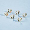 Cubic Zirconia Snake Hoop Earrings with Enamel EJEW-SZ0001-87F-4
