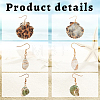 3 Pairs 3 Styles Natural Shell Dangle Earrings EJEW-AN0002-76-3