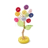 Resin Button Tree of Life Decorations AJEW-JF03414-01-2