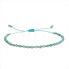 Natural Amazonite Beads Braided Bead Bracelets for Women AI9762-1-1