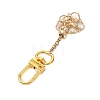 Ring 304 Stainless Steel Macrame Chain Pouch Empty Stone Holder Pendant Decoration HJEW-JM02088-3