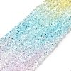 Transparent Glass Bead Strands GLAA-H023-02H-2