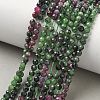 Gradient Natural Ruby in Zoisite Beads Strands GG-CBA2E9C-A03-4mm-1