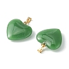 Imitation Jade Glass Pendants GLAA-YW0003-01A-2