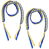 Two Tone Graduation Ribbon Leis FIND-WH0423-78C-1