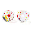 Transparent Handmade Lampwork Beads LAMP-T011-33B-3