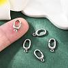 SHEGRACE Brass Spring Gate Rings XGR0096P-129P-4
