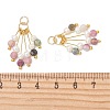 Natural Multicolor Tourmaline and Pearl Pendants PALLOY-JF05739-3