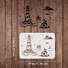 Large Plastic Reusable Drawing Painting Stencils Templates DIY-WH0202-137-2