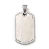 304 Stainless Steel Stamping Blank Tag Pendants STAS-G346-20P-1