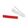 Plastic Adhesive Back Bar Pins with Platinum Iron Pins KY-D025-01A-02-1