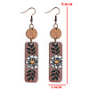 Wood Dangle Earrings FS-WG55ED2-01-2