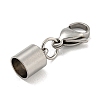 Tarnish Resistant 304 Stainless Steel Cord Ends STAS-K273-07C-P-2