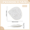 Linen Mini Hat Fascinator Base AJEW-WH0561-32E-2